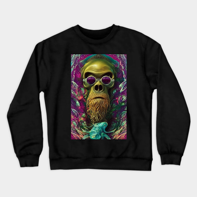 GORILLA SMOKE Crewneck Sweatshirt by EBAN